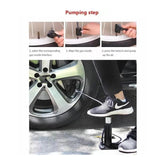 488 Mini Foot Pump Inflator For Bike And Car