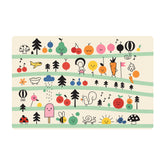 Colorful Cartoon Printed Dining Table Placemats For Kids (4 Pc 40x30 Cm)