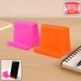 Durable Plastic Mobile Phone Stand With Angled Support (2 Pc Mix Color)