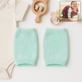 Mint Green Toddler Wool Knit Leg Warmer (Knee Guard)
