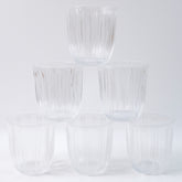 Premium Transparent Glass Tumbler Set (256ml 6 Pc)