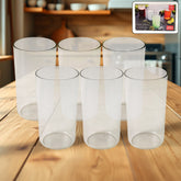 Apex Clear Plastic Tumbler Glass Set 6-piece Unbreakable