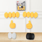 Self Adhesive Hooks For Cable Clips Desktop Cable Organizer (6 Pcs Set Mix Design)
