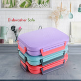 5364 Break Time Lunch Box Steel Plate Multi Compartment Lunch Box Carry To All Type Lunch In Lunch Box Premium Quality Lunch Box Ideal For Office School Kids Travelling Ideal