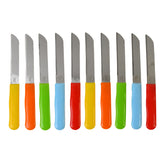 Premium Quality Stainless Steel Handle Plain Knife (10 Pc 1 Set)