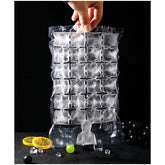 2905 Disposable Ice Cube Bags Stackable Easy Release Ice Cube Mold Trays Self-seal Freezing Makercold Ice Pack Cooler Bag For Cocktail Food Wine