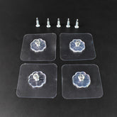 Self Adhesive Hooks Sticker Screw Nut And Bolt Type (4 Pcs Set)