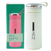 Water Bottle 400ml Leak Proof Glass Water Bottle With Daily Water Intake For Gym And Children Nice Bottle (1 Pc White Color)