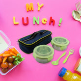 Airtight Leak Proof Stainless Steel Container Multi Compartment Lunch Box Carry To All Type Lunch In Lunch Box Premium Quality Lunch Box Ideal For Office School Kids Travelling Ideal (3 Different Lunch Box)