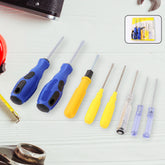 8 In 1 Hand Tool Kit Steel And Plastic Hammer Screwdriver Tape