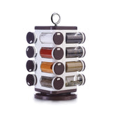 8119 Ganesh Multipurpose Revolving Spice Rack With 16 Pcs Dispenser Each 100 Ml Plastic Spice Abs Material 1 Piece Spice Set 1 Piece Spice Set (Plastic)