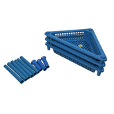 2812 Triangle Storage Plastic 3-tier Rack Shelf For Kitchen Living Room Bathroom Office