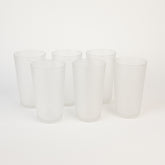 Matt Finish Glass Tumbler Set (Approx 300ml 6 Pc)