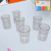 Apex Everyday Plastic Glass Set 6 Pieces Lightweight Unbreakable