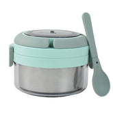 Ganesh Tiara 400ml Stainless Steel Insulated Lunch Box With Leakproof Lid Folding Spoon