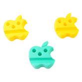 Multi-functional Apple-shaped Plastic Mobile Stand With Pen Holder (3 Pc Mix Color)