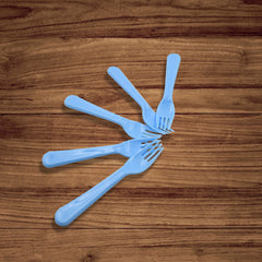5895  Reusable Premium Heavy Weight Plastic Forks Party Supplies One Size Plastic 5pc Serving Fork Set For Kitchen Travel Home (5pc)