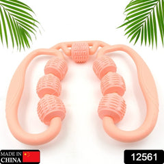Muscle Massage Roller 8 10 Wheels Relieve Soreness Leg Muscle Roller Fitness Roller Muscle Relaxer Massage Roller Ring Clip All Round Massaging Uniform Force Elastic Pp Drop Shaped For Home Use (1 Pc)