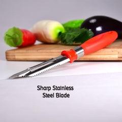 Multipurpose 2-in-1 Stainless Steel Knife  Peeler (1 Pc)