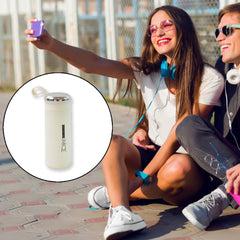 Water Bottle 400ml Leak Proof Glass Water Bottle With Daily Water Intake For Gym And Children Nice Bottle (1 Pc  White Color)