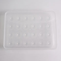 Plastic Egg Storage Container Holder For Refrigerator Egg Tray Holds 24 Eggs (1 Pc)