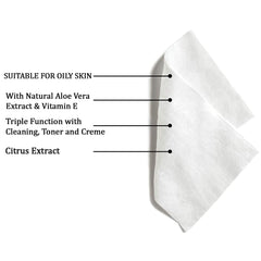 Refreshing Wet Wipes For Face  Facial Cleansing  Refreshing  Skin Hydration Soothing For Skin  Ph Balance  Alcohol Free  Nourishing With Fruit Extract  25 Wipes