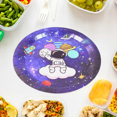 Round Plates Disposable Paper Plates  Happy Birthday Gift (10 Pcs Set  Mix Design)