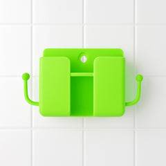 1 Pc Neon Green Wallmount Mobile Stand With Hook