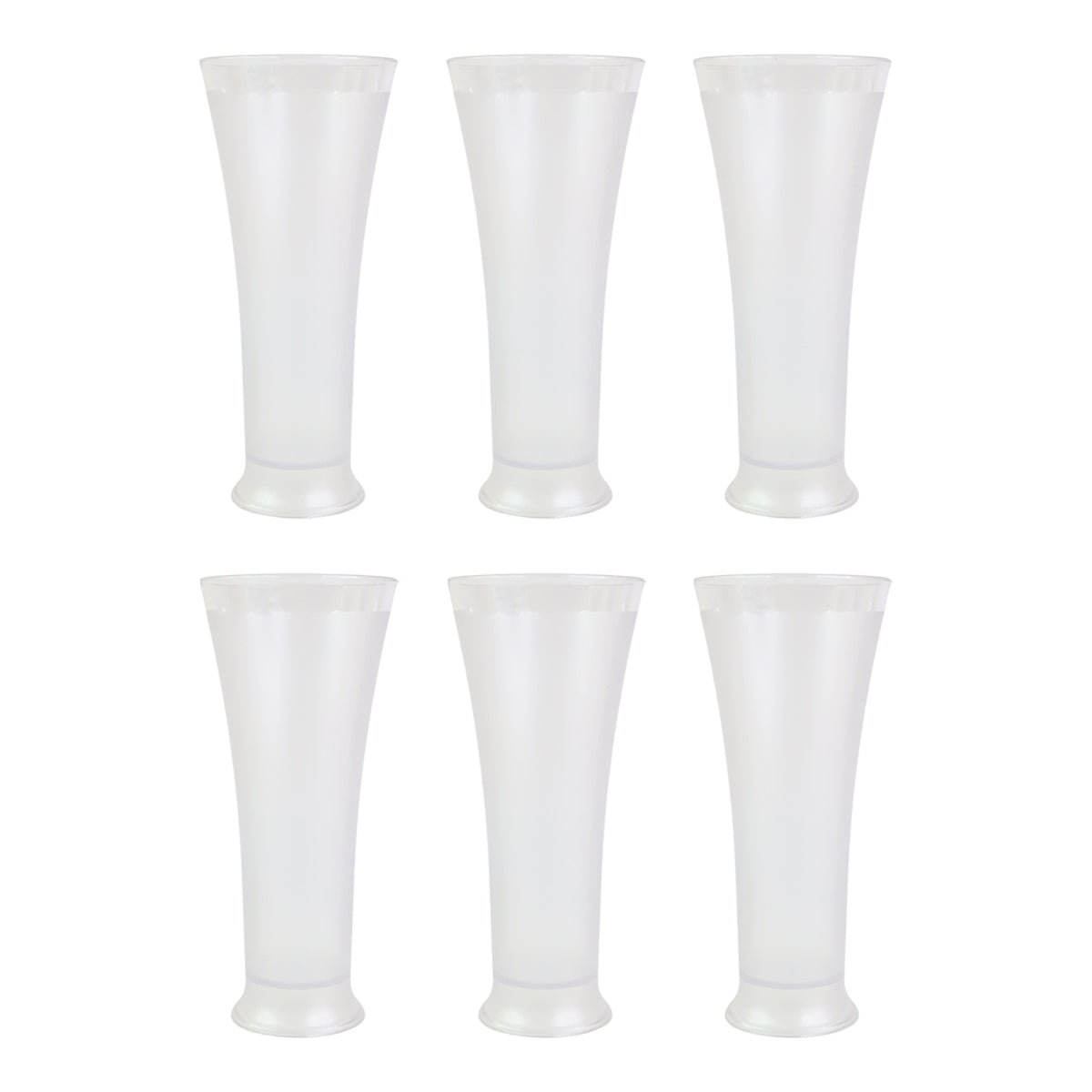 Supermom Plastic Faluda Matt Glass Set (300ml  6 Pc)