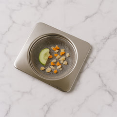 Stainless Steel Square Sink Strainer (1 Pc)